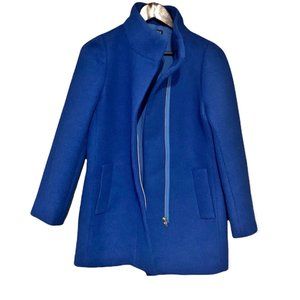 J CREW Oxford Royal Blue City Coat